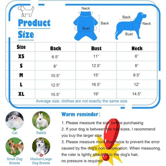6 Pack Dog Clothes for Small Dogs Boy and Girl Outfits - Picture 10 of 10